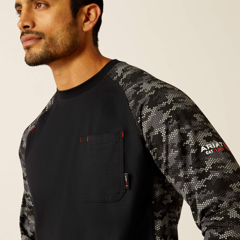 Ariat FR Camo Baseball T-Shirt