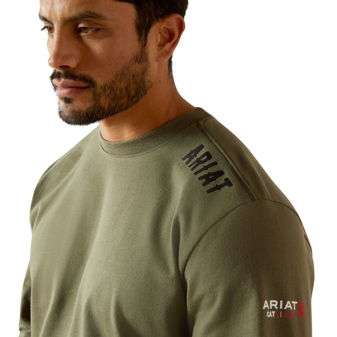 Ariat Men's FR Work Hard Live Free Short Sleeve Pocket Work Shirt