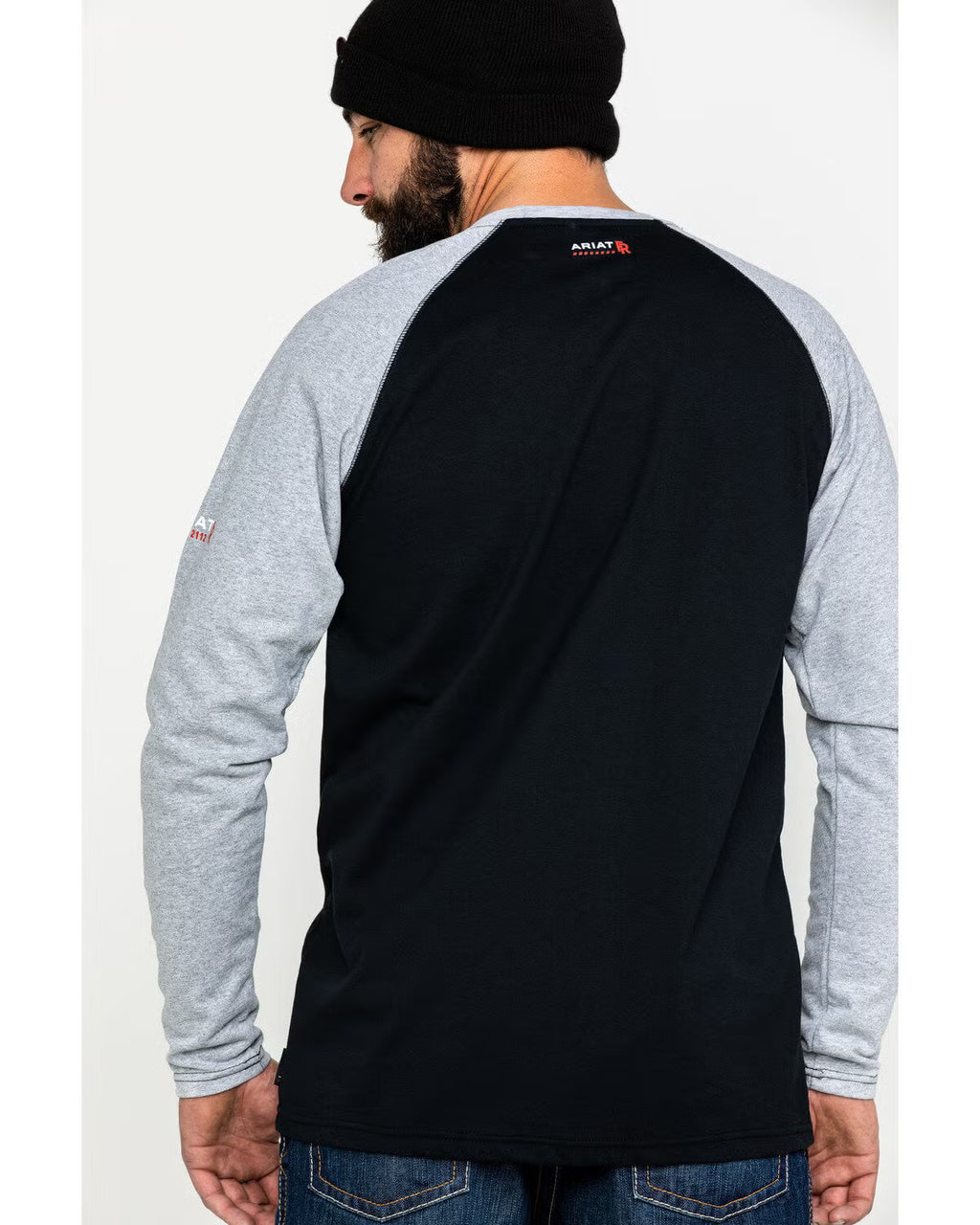 Ariat Men's FR Baseball Logo Crew Work Tee