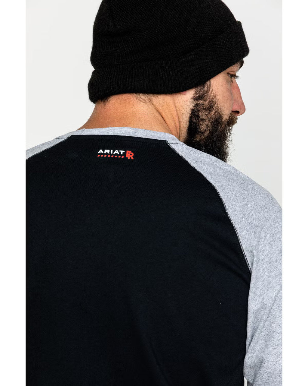 Ariat Men's FR Baseball Logo Crew Work Tee
