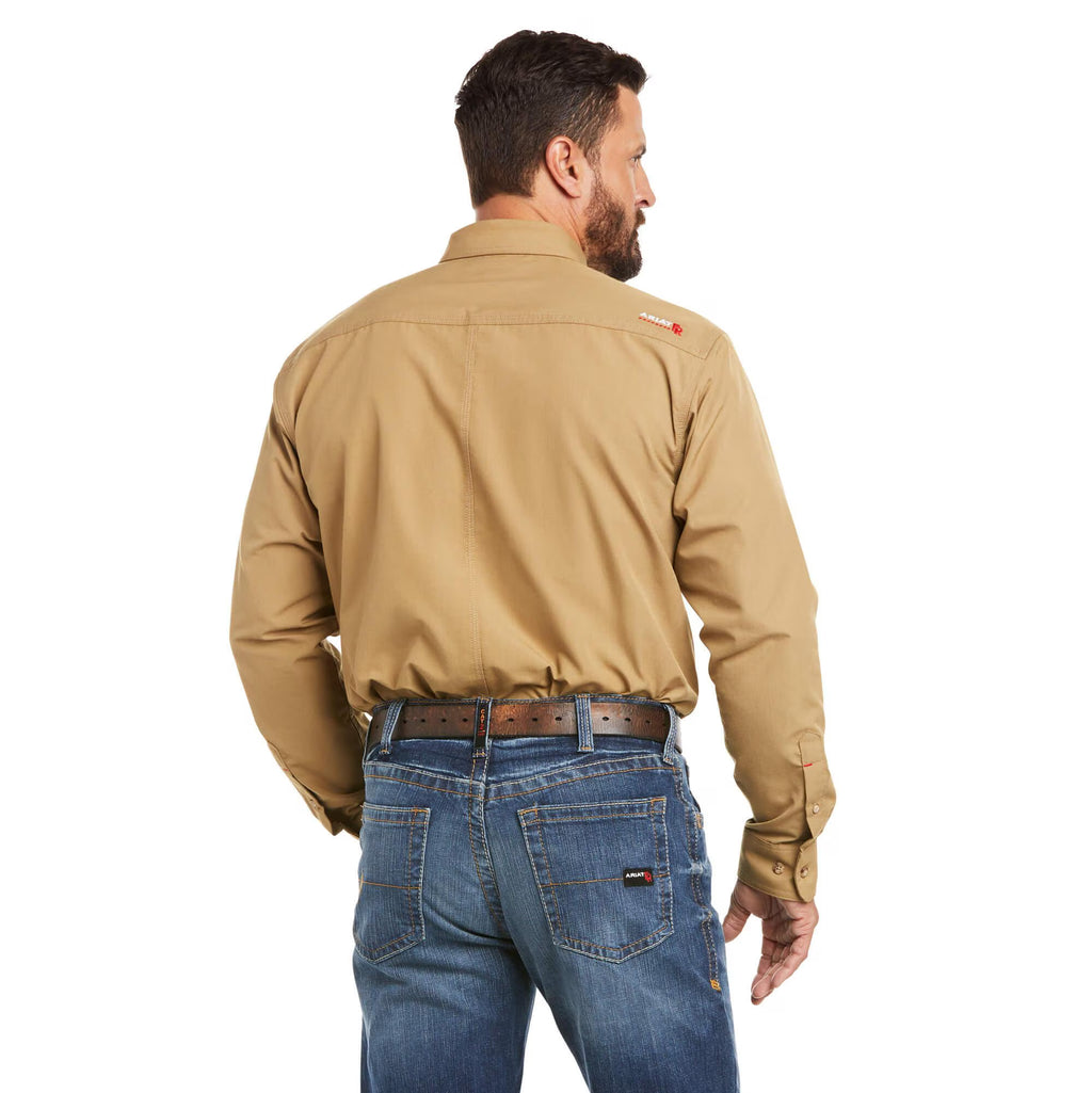 Ariat Men’s FR Featherlight Work Shirt in Khaki