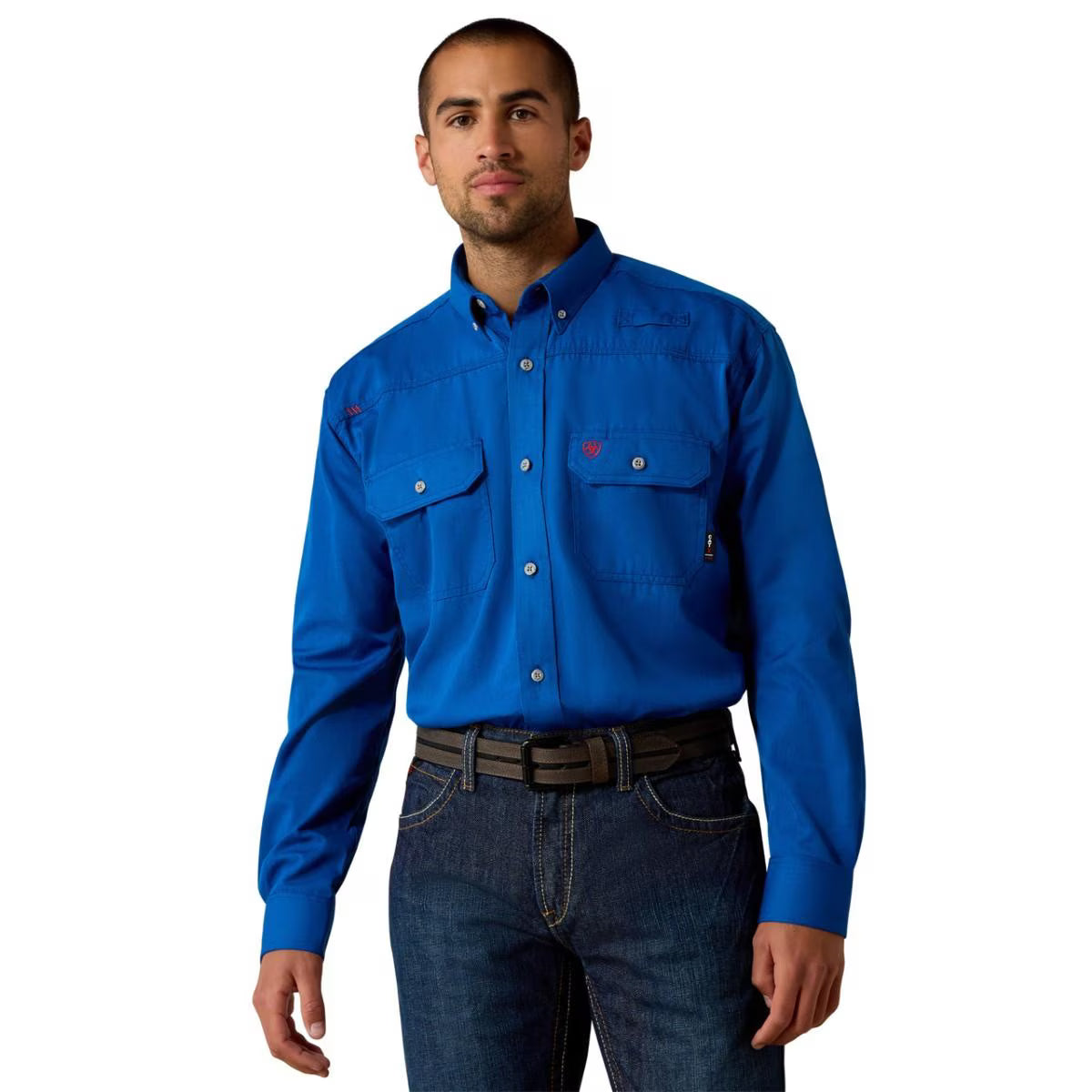 Ariat Men’s FR Featherlight Work Shirt in Royal Blue