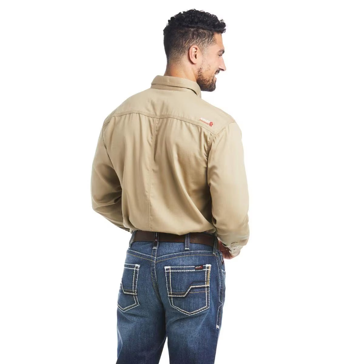 Ariat Men’s FR Solid Work Shirt in Khaki