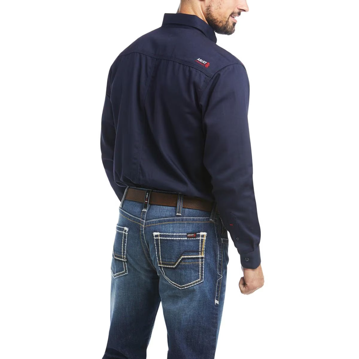Ariat Men’s FR Solid Work Shirt in Navy