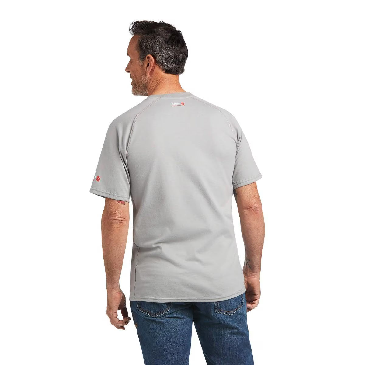 Ariat Men’s FR Work Crew T-Shirt in Silver