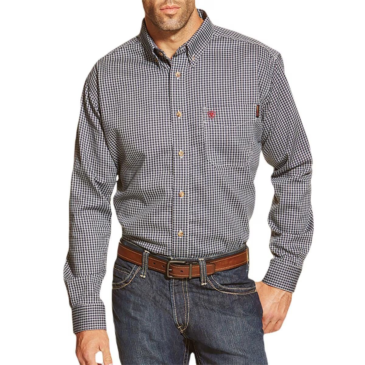 Ariat Men’s FR Work Shirt in Blue Multi