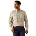 Ariat Men’s FR Vented Work Shirt in White Onyx