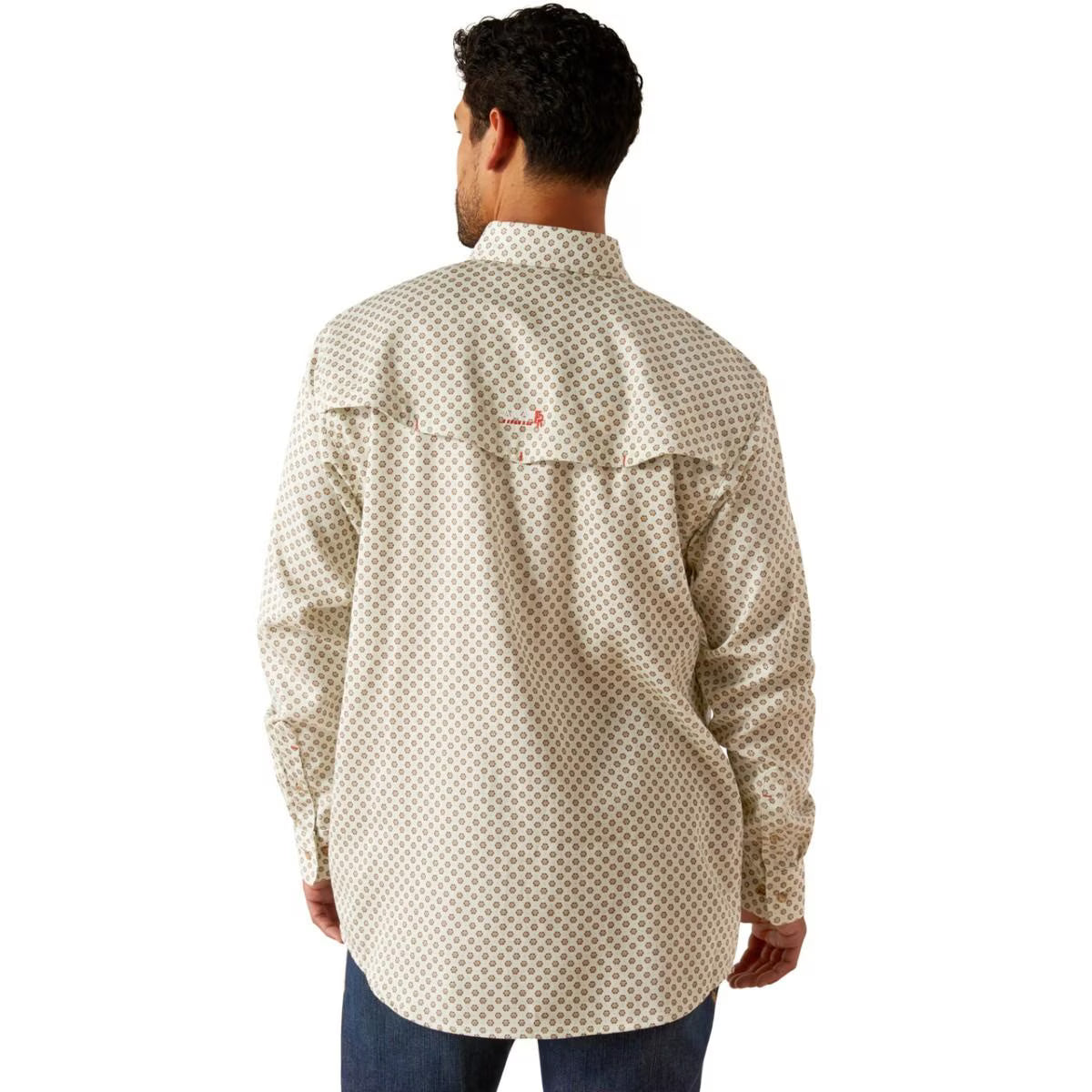 Ariat Men’s FR Vented Work Shirt in White Onyx