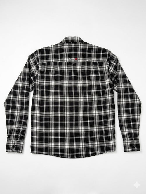 Alfabro FR Classic Black Plaid Western Shirt