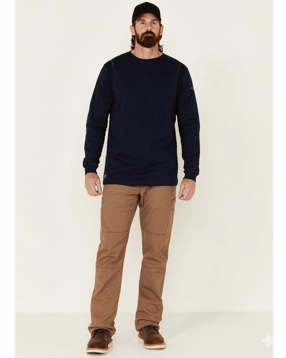 Ariat Men's FR Crew Neck Long Sleeve Shirt